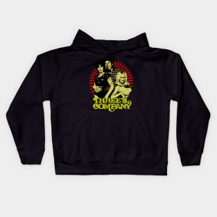 Vintage Threes company Kids Hoodie